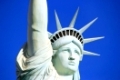 Close up of Replica of Statue of Liberty, New York - New York hotel and casino, Las Vegas Nevada, USA