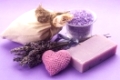 Dried lavender for aromatherpy and spa: soap, sachet, sea salt