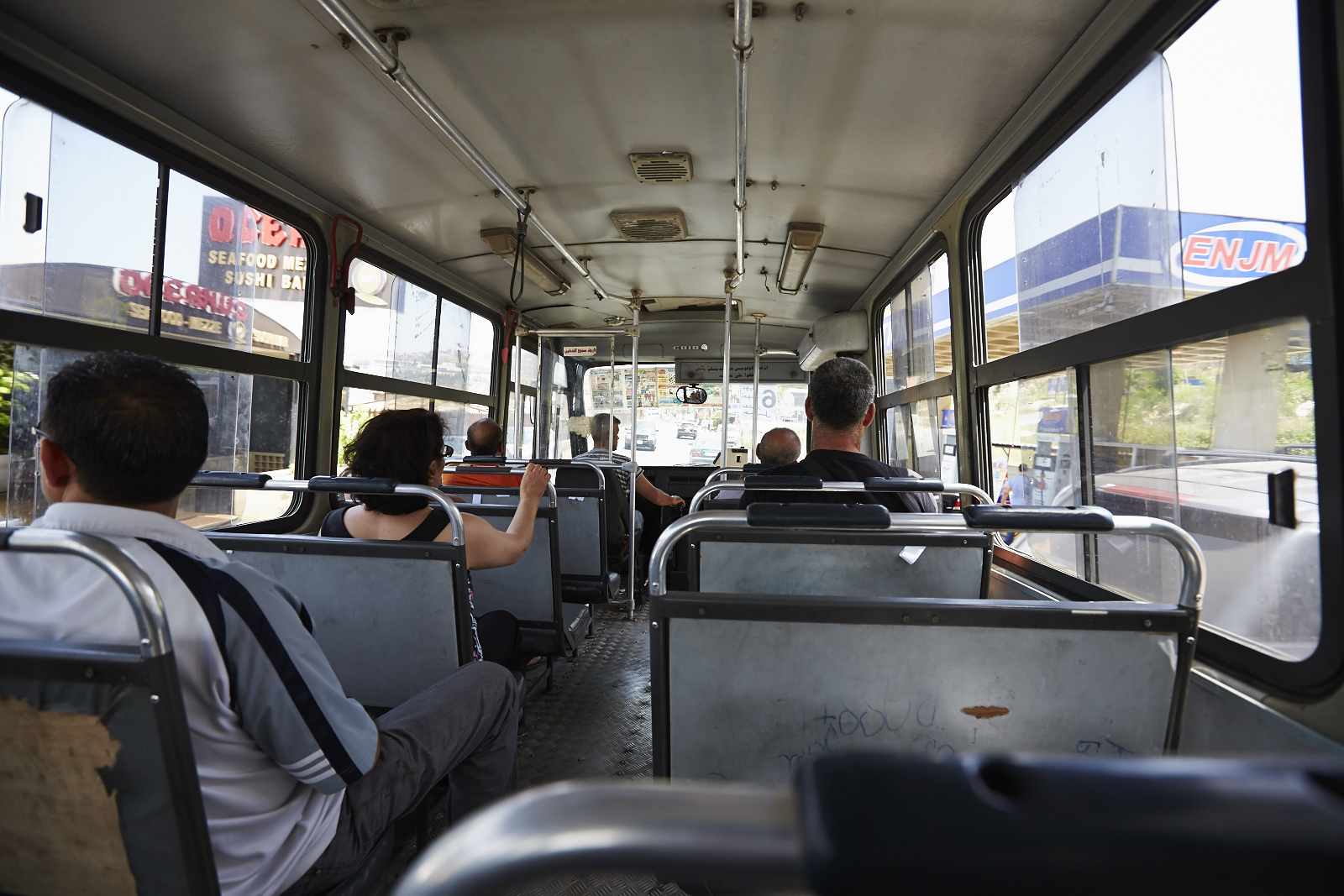 Busfahrt nach Byblos (Foto: Paganelli)