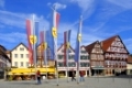 Baden - Württemberg,
Schwäbische Alb,

Bad - Urach
Innenstadt, Altstadt,
Marktplatz,
Fachwerkhäuser,