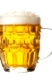 glass of beer on a white background. Clipping Path