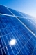 Regenerative, alternative Solar Energie. Sonnenenergie Kraftwerk.