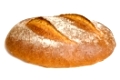 Fresh Tasty Bread Isolated on White Background