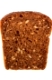 grain bread slice isolated on white
