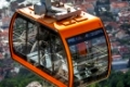 Cable car on the mountain Sdr in Dubrovnik Croatia