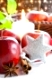 Apfel, Zimt und Anis mit Weihnachtsdeko / apple, cinnamon and anise with christmas decoration 
