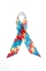 Awareness ribbon for autism and aspergers on white jigsaw background