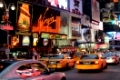 Abends am Broadway, Manhattan, New York, USA / Evening time at the Broadway,  Manhattan, New York, USA