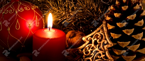 Christmas Decoration with Candlelight