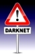 illustration of darkweb sign on night background