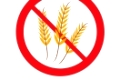 Glutenfreie rot verbot symbol illustration