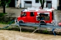 Hochwasser 2013 in Steyr, Österreich. Überflutungen und Überschwemmungen
