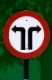 Road signboard showing Left & Right side diversions ahead