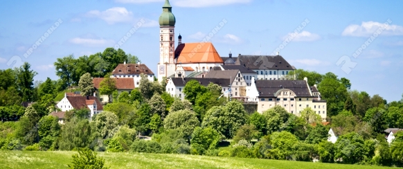 An image of the famous Andechs Monastery in Bavaria Germany