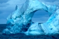 Blauer Eisberg in der Weddel-See zwischen den Süd-Sandwich-Inseln und Südgeorgien.